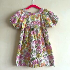 Zara cotton flower dress size 4-5